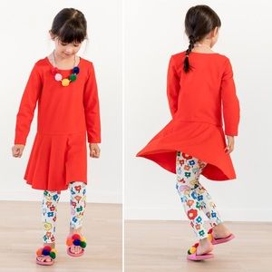 Hanna Andersson Bright Kids Basics twirl Dress size 5 School Comfy New